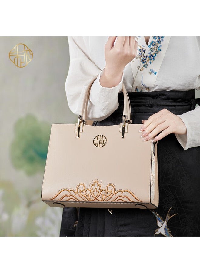 ZOOLER Zhuer Handbag, Women's Bag, Chinese Style, Zuanjin Ladies' Handbag, Cowhide Women's Bag, Cowhide Women's Purse, Qixi Gift For Wife - Image 1