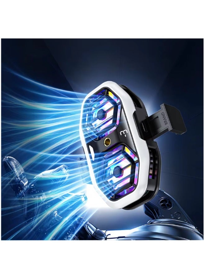 Mobile Phone Cooler for Gaming, Cell Phone Cooling Fan for iPhone Samsung Moto, Mobile Phone Cooler for Games and Movies, LED Temperature Display - Image 5