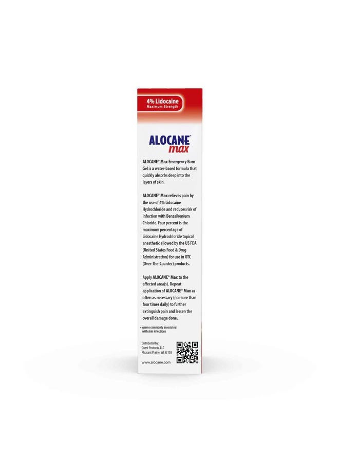 Alocane Emergency Burn Gel 4 Lidocaine Maximum Strength Fast Pain and Itch Relief for Minor Burns Sunburn Kitchen Radiation Chemical First Degree Burns First Aid Treatment Burn Care, 4 Fl Oz  - Image 2