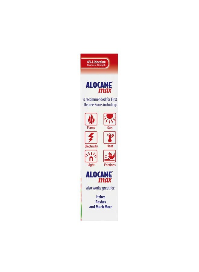 Alocane Emergency Burn Gel 4 Lidocaine Maximum Strength Fast Pain and Itch Relief for Minor Burns Sunburn Kitchen Radiation Chemical First Degree Burns First Aid Treatment Burn Care, 4 Fl Oz  - Image 3