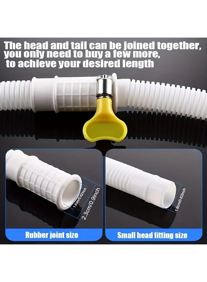 4m Multi Functional Faucet Extension Tube Sink Air Conditioner Washing Machine Drain Pipe - Image 5