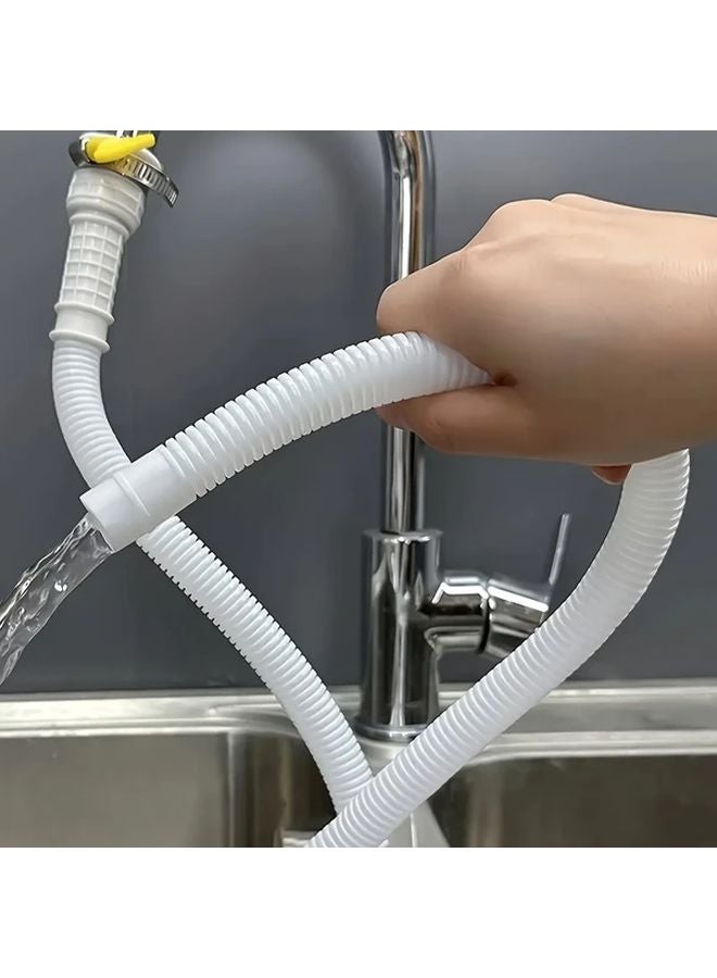 4m Multi Functional Faucet Extension Tube Sink Air Conditioner Washing Machine Drain Pipe - Image 3