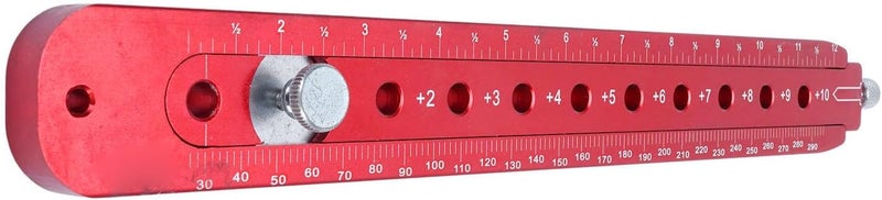 Woodworking Compass Scriber 300mm Metric Imperial Scales Aluminum Alloy Woodworking Arc Drawing Ruler - Image 5