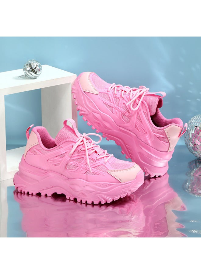 Trendy Couple Student Casual Shoes Breathable Comfortable Sneaker Fashion Daddy Shoes