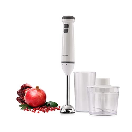 Usha 400 W Handblender (White) with Chopper bowl and beaker Silent Operation with Food Grade Blades, 2 Years Warranty - Image 1