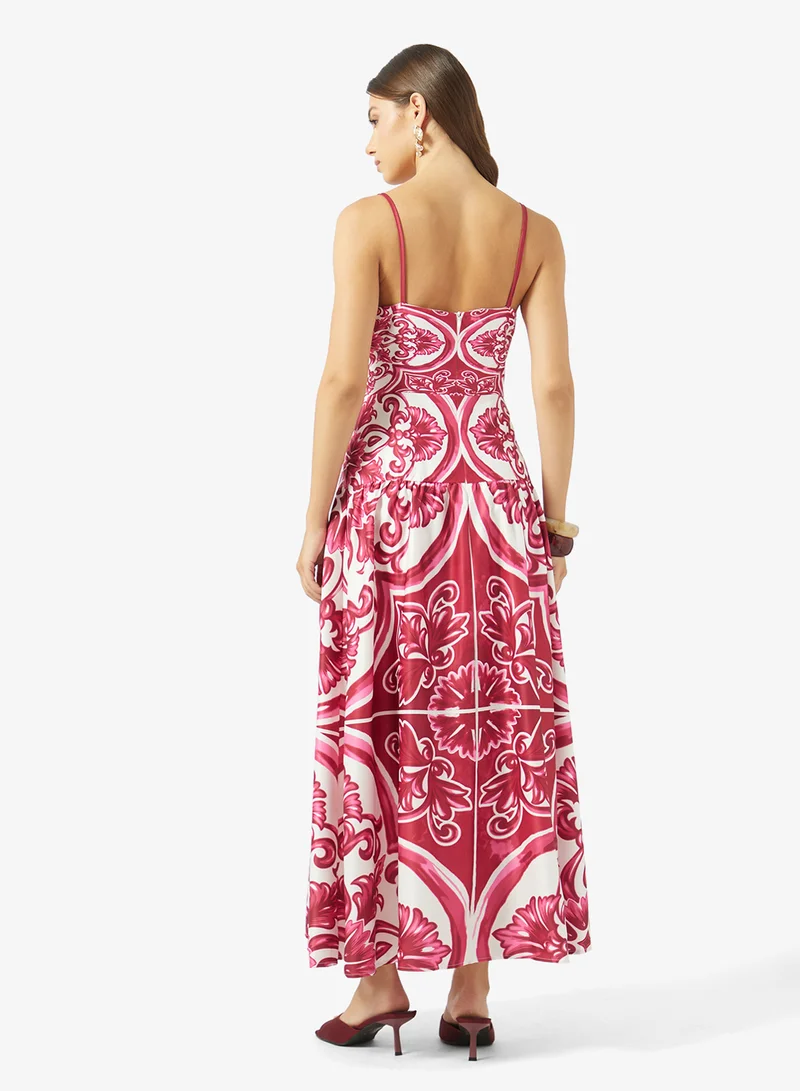 ELLA Monochrome Print Dress