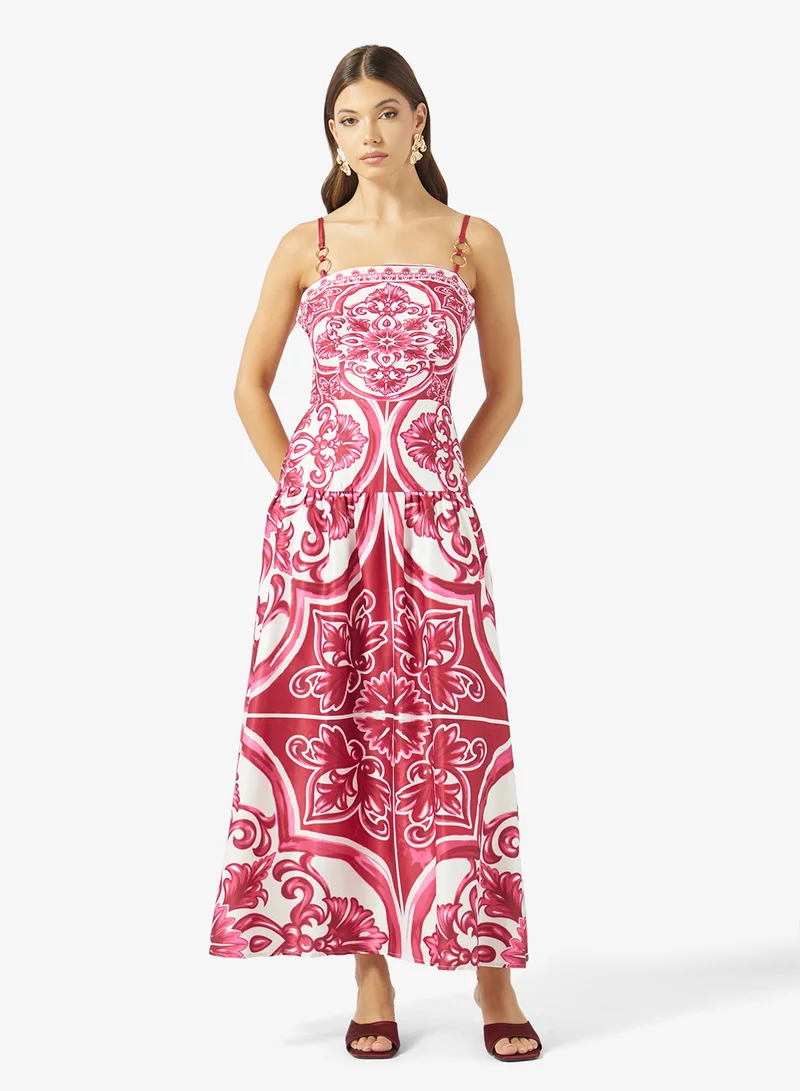 ELLA Monochrome Print Dress