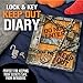 Peaceable Kingdom Keep Out 625 Lock and Key Lined Page Diary for Kids - Image 3