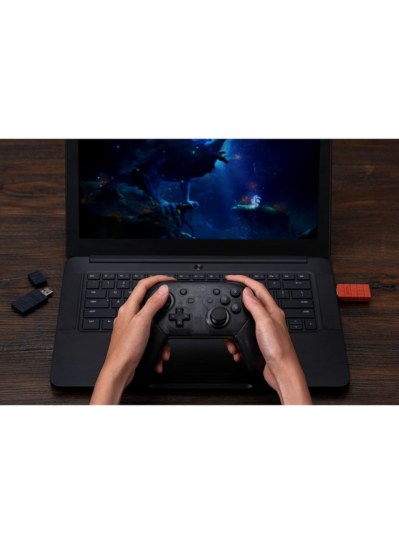 8بت دو محول USB لاسلكي 8BitDo 2 لجهاز Switch/Switch 2، وأجهزة الكمبيوتر التي تعمل بنظام Windows، وأجهزة Mac، وRaspberry Pi، متوافق مع وحدة تحكم Xbox Series X وS، ووحدة تحكم Xbox One Bluetooth، وSwitch Pro، ووحدة تحكم PS5 (بني) - Image 5