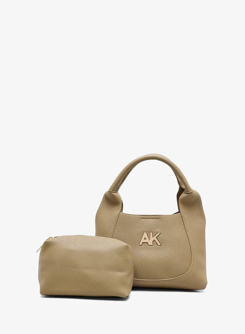 ANNE KLEIN Anne Klein Monogram Pu Hobo Bag Set