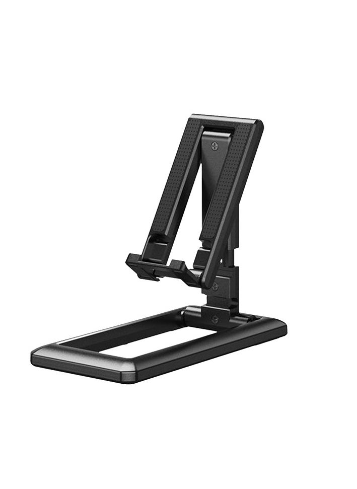 Generic - 2 Pcs of Foldable Desk Bracket Smartphone Stand for iPad iPhone Samsung Desk Holder Adjustable PC Tablet Mobile Phone Desktop Phone Stand Black and White - Image 1