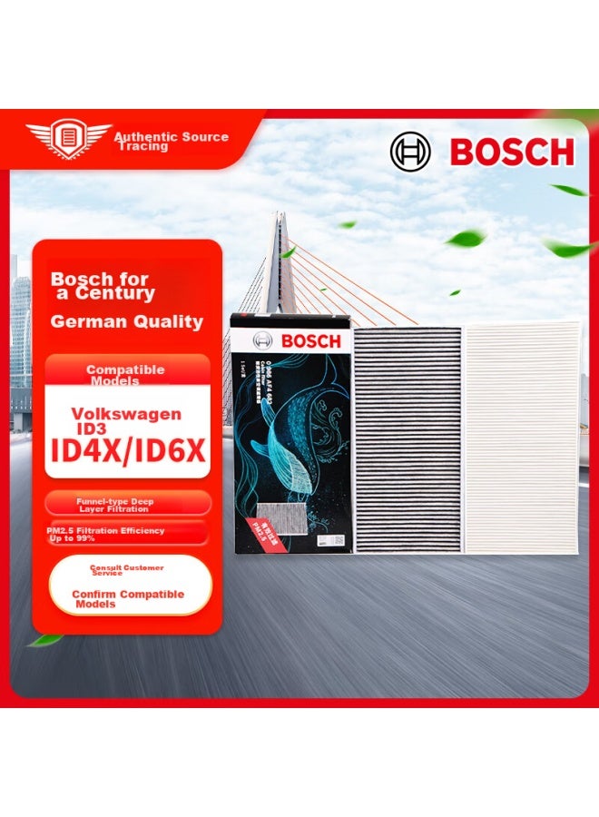 Bosch Activated Carbon + Single-effect Air Conditioning Filter Set 4682 For Volkswagen Id3 Id4 X Id6 X Id7, Audi Q5 Q4 - Image 1