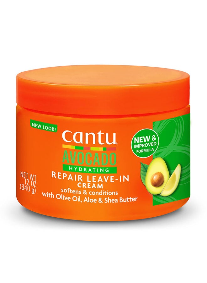 Cantu Avocado Leave In Conditioning Cream Multicolour 340grams - Image 5