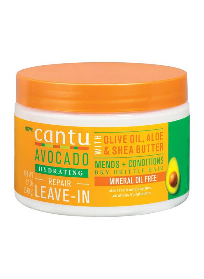 Cantu Avocado Leave In Conditioning Cream Multicolour 340grams - Image 1