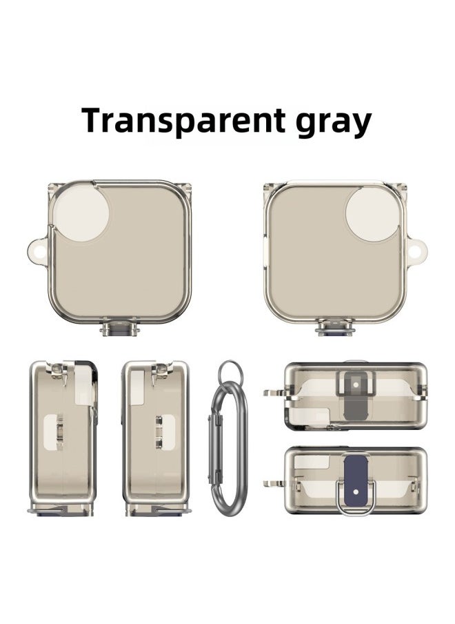 Generic For CMF Buds Pro 2 Bluetooth Headset TPU Protective Cover Switch-Color:Transparent Gray-Model:D57  - Image 1