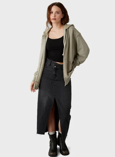 American Eagle Zip Through Hoodie