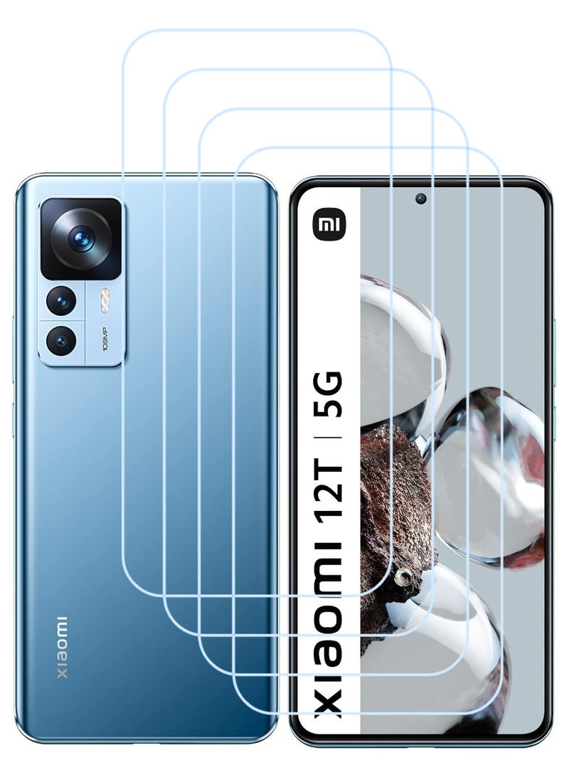 ACLIX 4 Pieces Antistatic ESD Dustproof Premium Quality High Definition Clear Tempered Glass Screen Protector Designed For Xiaomi 12T - Image 1