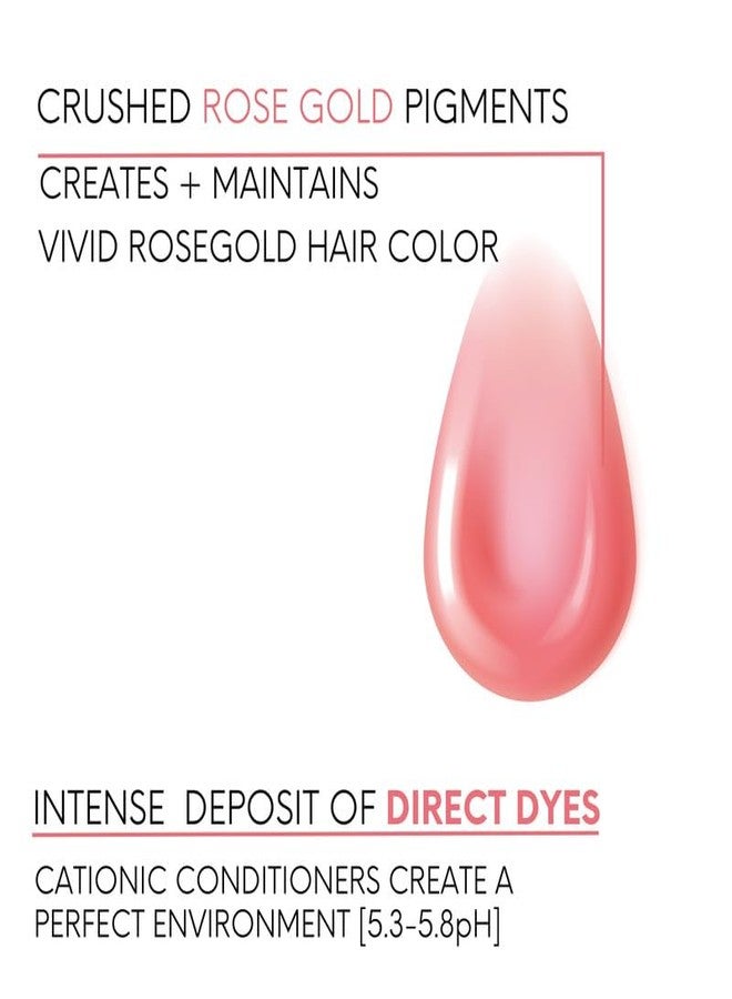 Watercolors Water Colors INTENSE METALLIC Color Depositing Sulfate-Free Shampoo, Maintains & Enhances Hair color Hair Dye Wash (Intense Metallic Rosegold - 8.5 oz) - Image 3