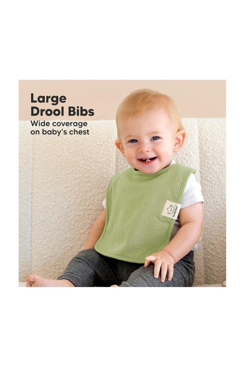 KeaBabies 8-Pack Coast Drool Bibs (Cruise)  - Image 4