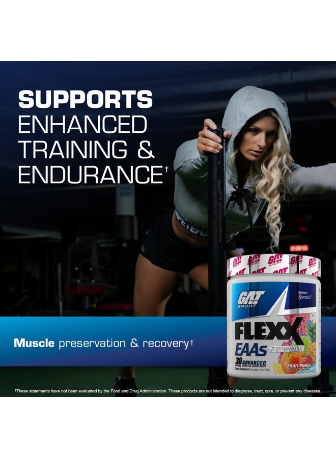 GAT SPORT Flexx EAAs + Hydration, Advanced Essential Amino Acids, 30 Servings (Blue Razz) - Image 2