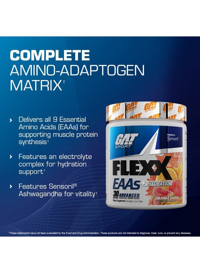 GAT SPORT Flexx EAAs + Hydration, Advanced Essential Amino Acids, 30 Servings (Blue Razz) - Image 3