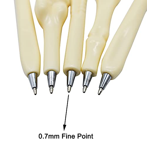 Maydahui 25 PCS Bone Ballpoint Pen Creative Novelty Pens Black Ink Beige for Halloween Artist Doctot Nurse School Office Party - Image 4