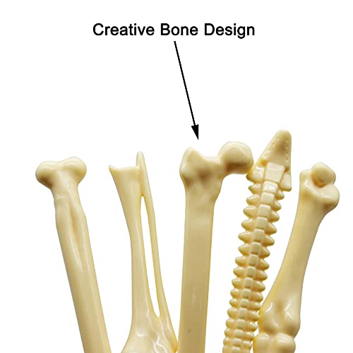 Maydahui 25 PCS Bone Ballpoint Pen Creative Novelty Pens Black Ink Beige for Halloween Artist Doctot Nurse School Office Party - Image 3