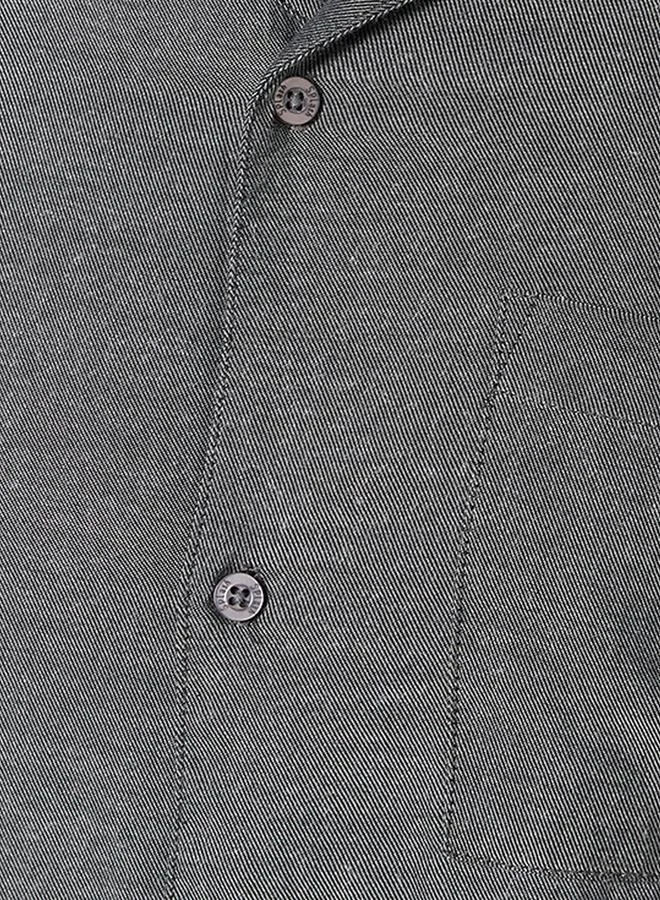 Splash FAV GREY Textured Camp Collar Nightwear Set for Men | Best Price UAE