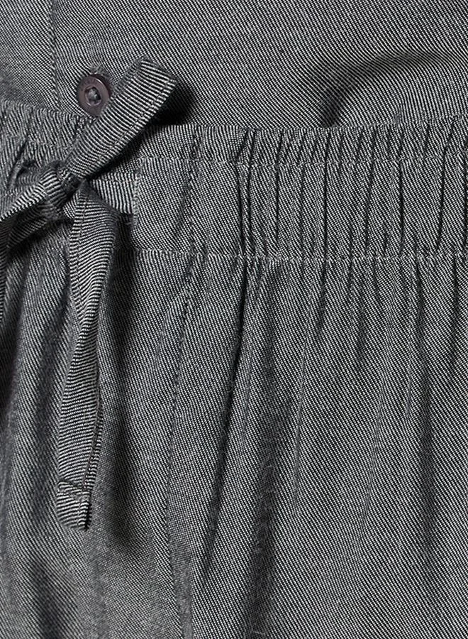 Splash FAV GREY Textured Camp Collar Nightwear Set for Men | Best Price UAE