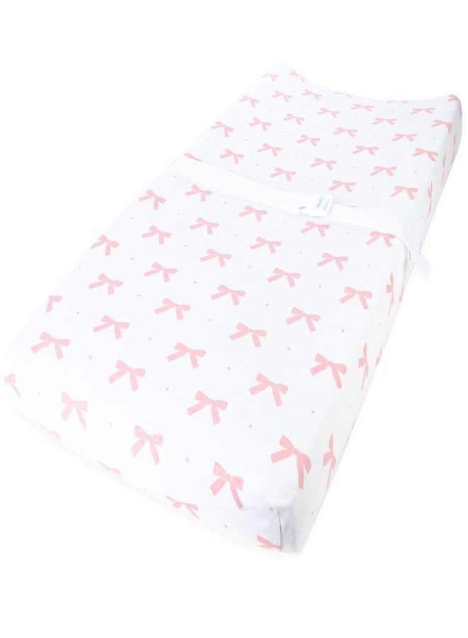 Cuddly Cubs Changing Pad Covers - 2 Pack - Snuggly Soft Plush Cotton Changing Table Covers for Girl - Fits Perfectly on Summer Infant and Other 16 x 32 Baby Changing Table Pads - Pink - Image 3