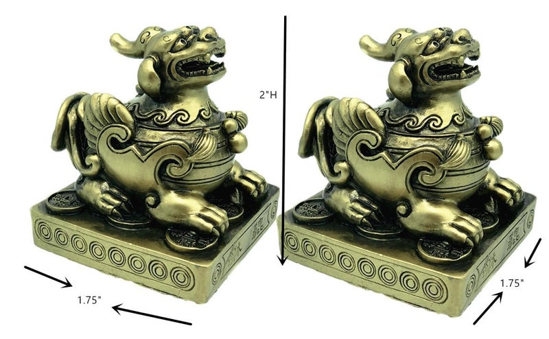 Betterdecor Feng Shui Pi Yao/Pi Xiu Decoration Statue for Protection and Wealth Luck - Image 3