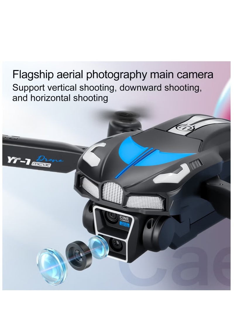 Experience the Future of Aerial Photography with the YT-1 Drone: Featuring a Pro-Grade Triple Camera System, 50x Digital Zoom, 120° Wide-Angle Lens, and Adjustable Shooting Angles. Perfect for Creating Stunning HD Content with Real-Time Image Transmission and Easy APP Control for Beginners and Experts Alike（2 Batterires)  - Image 3