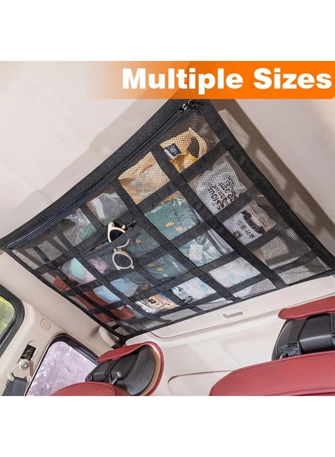 Large Double Layer Car Ceiling Cargo Net for Trucks SUV Travel Storage Organizer - Image 1