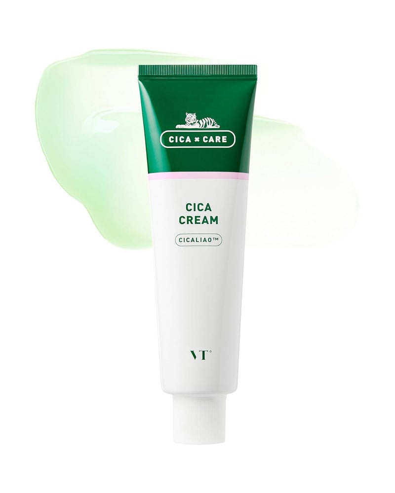 VT COSMETICS VT COSMETICS CICA Cream CICALIO Facial Care Cream Skin Relax Redness Skin cream Skin Calming Care Centella Asiatica Extract Hyaluronic Acids Soothing Skin Korean Skincare 169 oz  50ml 