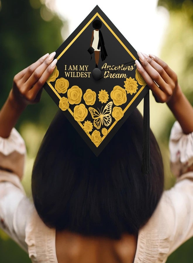 ADVANSYNC I Am My Ancestors' Wildest Dream Graduation Cap Topper - Image 3