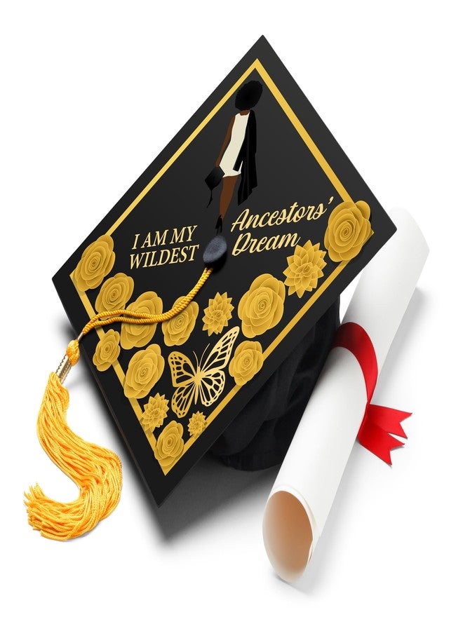 ADVANSYNC I Am My Ancestors' Wildest Dream Graduation Cap Topper - Image 1