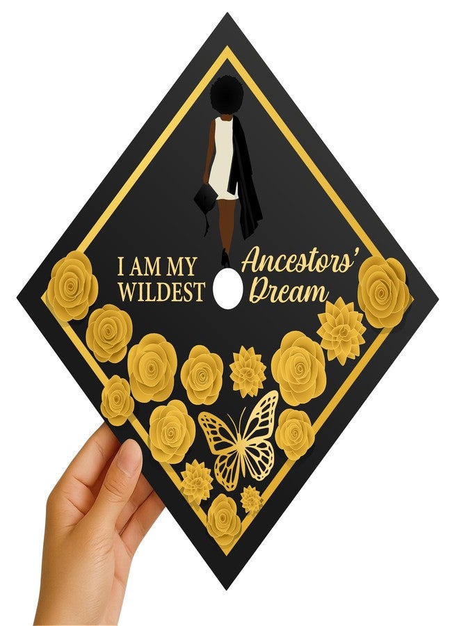 ADVANSYNC I Am My Ancestors' Wildest Dream Graduation Cap Topper - Image 2