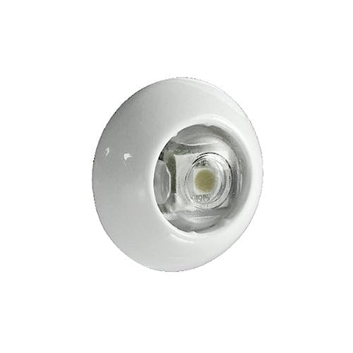 Lumitec 101053 Exuma Courtesy/Accent Light, Direct / 360 Degree, White Case, Blue - Image 1
