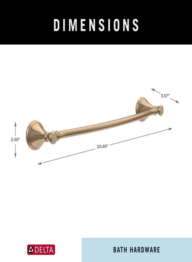 دلتا حامل مناشف دلتا كاسيدي 18 بوصة، لون برونزي شامبانيا، إكسسوارات حمام، 79718-CZ - Image 3