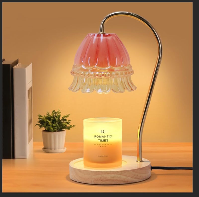 AVEKI Strawberry Candle Warmer Lamp, Cute Strawberry Lamp with Timer & Dimmable & 2 Bulbs, Housewarming Gifts New Home, Birthday Valentine's Day Mother's Day Gift for Women (Narcissus-Pink) - Image 1