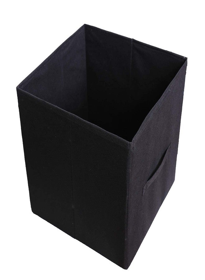 ABBASI 11.8x11.8x11.8 Storage Cubes | Features Dual Handles | Cube Storage Bins | Foldable Closet Organizers and Storage | Non-Woven Fabric Storage Box for Home (pack of 1, Black) - Image 1