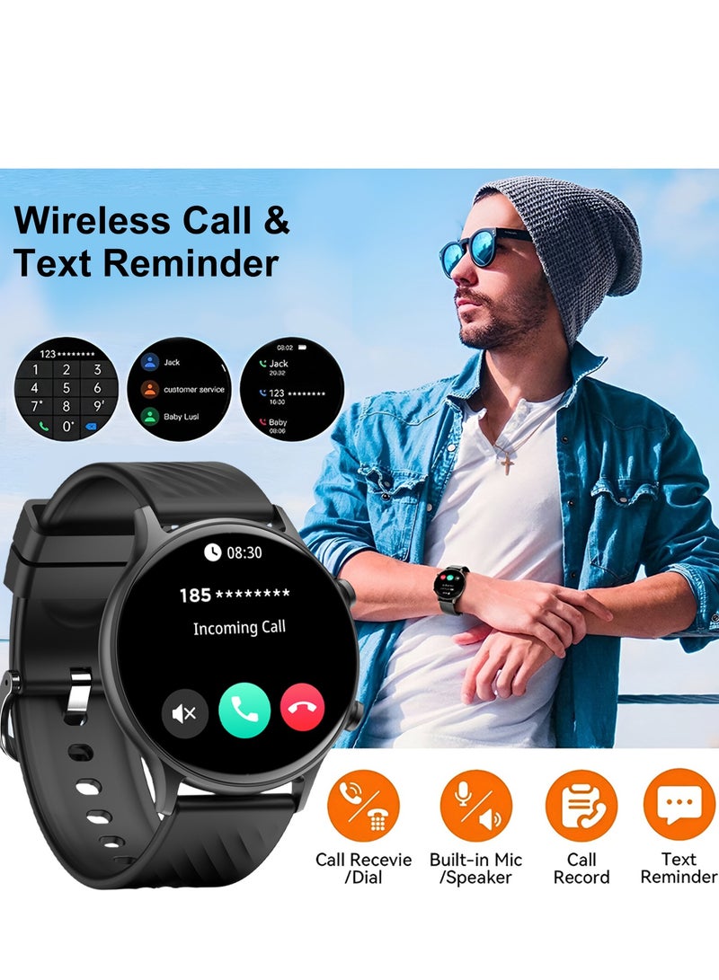 PEJE PEJE Smart Watch,1.39" HD Display,Prayer Alerts & Arabic Support, SpO2/Heart Rate/Sleep Monitor,120+ Sports Modes,IP68 Waterproof,Bluetooth Calling + Extra Strap-Compatible with iOS & Android (Black) - Image 5