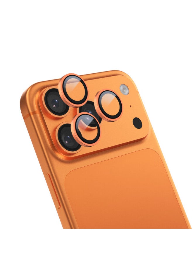 Blueo Lens Protector For Apple Iphone 17 Pro Max/17 Pro, Rear Camera Film, Dual Anti-glare High-definition Anti-scratch Phone Screen Protector, Orange - Image 4