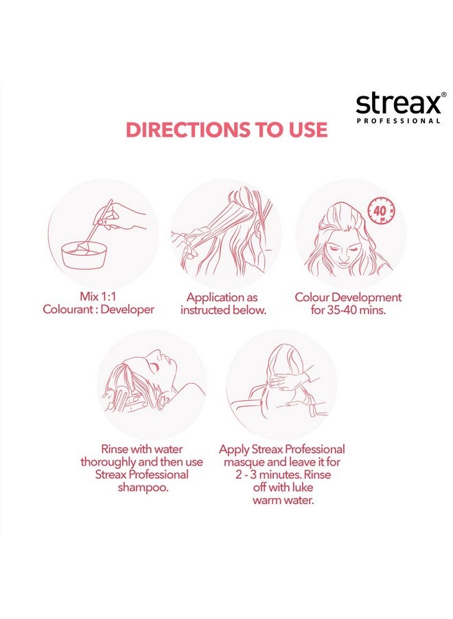 Streax Professional Argan Secrets Permanent Hair Colourant Cream - Brown 4 (Enriched With Argan Oil) For All Hair Types ; 90 Gm - Image 5
