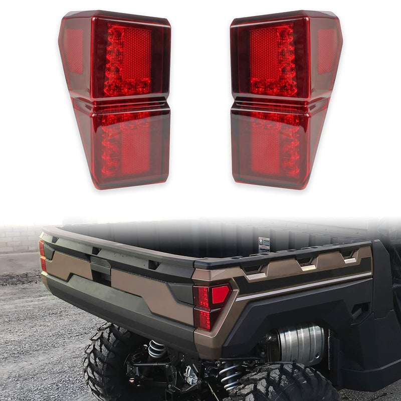 SAUTVS Ranger XP 1000 Taillights 1825 Red LED Tail Lights Rear Brake Stop Lamps for Polaris Ranger 1000 CrewXP 20182025 Accessories 2PCS 2413766