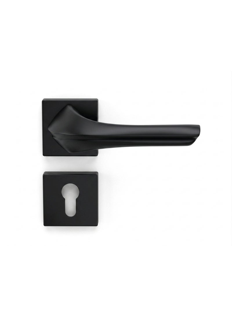 LEVER HANDLE ROSE TYPE ALUM.