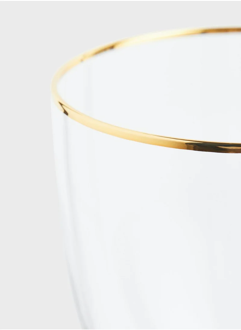 H&M Glass With Gold-Coloured Rim