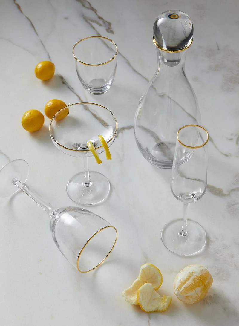 اتش اند ام Glass With Gold-Coloured Rim