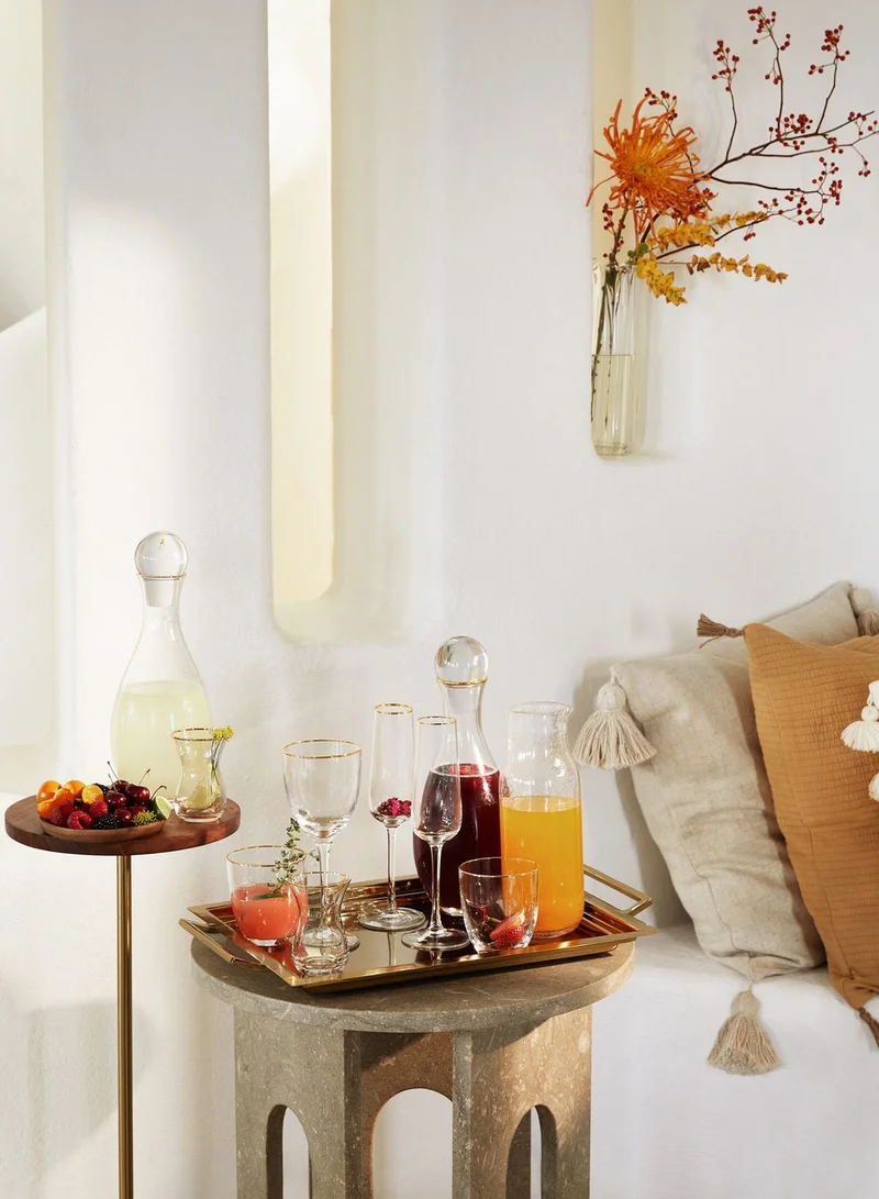 اتش اند ام Glass With Gold-Coloured Rim