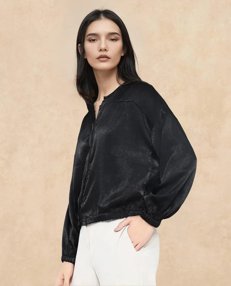 Rareism Women's Full Sleeve Plain Top